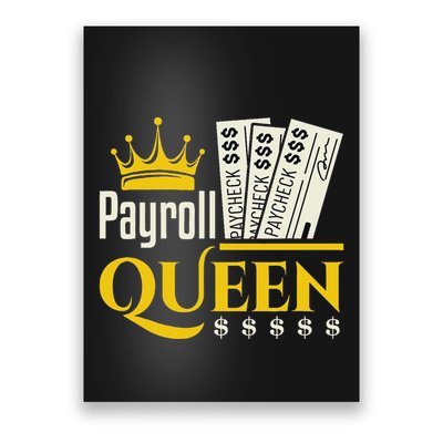 Payroll Queen Accounting Accountant Clerk Manager Poster