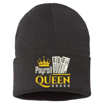 Payroll Queen Accounting Accountant Clerk Manager Sustainable Knit Beanie