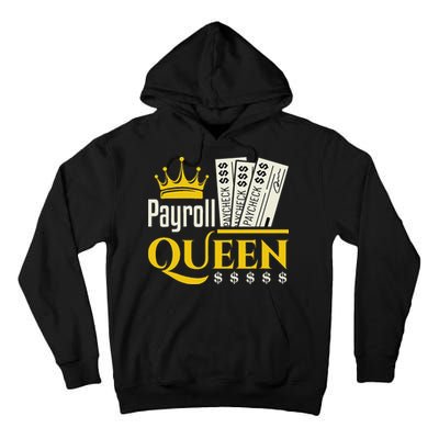 Payroll Queen Accounting Accountant Clerk Manager Tall Hoodie