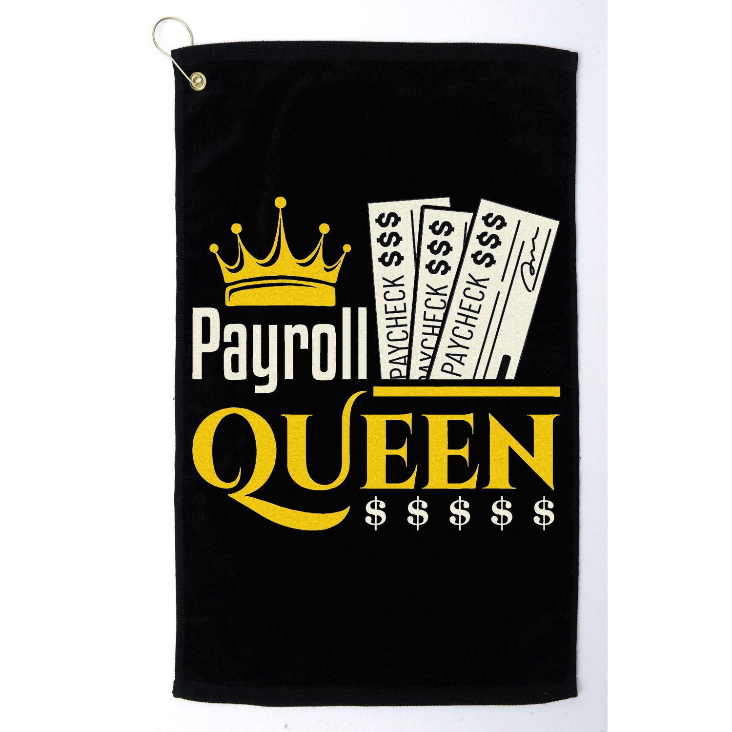 Payroll Queen Accounting Accountant Clerk Manager Golf Towel