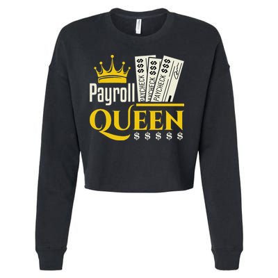 Payroll Queen Accounting Accountant Clerk Manager Cropped Pullover Crew