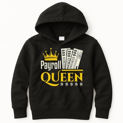 Payroll Queen Accounting Accountant Clerk Manager Kids Hoodie
