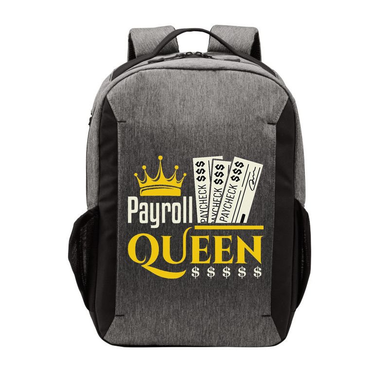 Payroll Queen Accounting Accountant Clerk Manager Vector Backpack