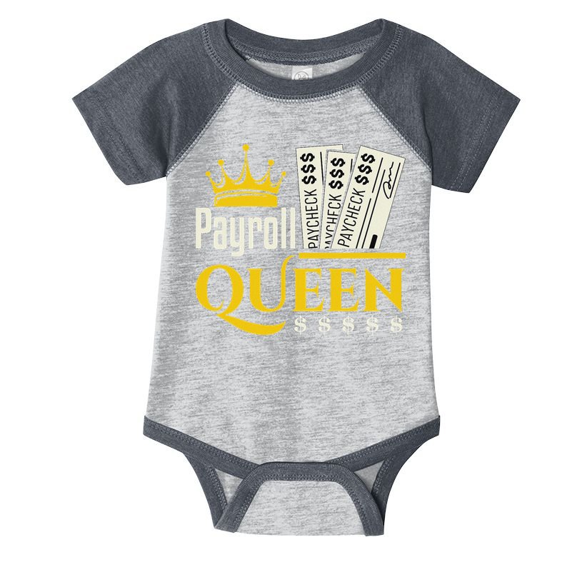 Payroll Queen Accounting Accountant Clerk Manager Infant Baby Jersey Bodysuit