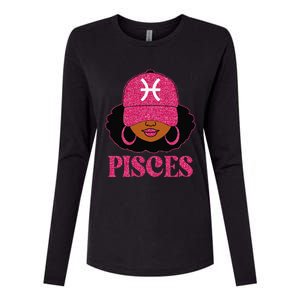 Pisces Queen Birthday Afro Hair Cap Hat Black Women Womens Cotton Relaxed Long Sleeve T-Shirt