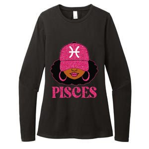 Pisces Queen Birthday Afro Hair Cap Hat Black Women Womens CVC Long Sleeve Shirt