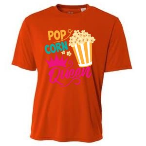 Popcorn Queen Cool Tasty Movie Snack Food Funny Gift Funny Gift Cooling Performance Crew T-Shirt