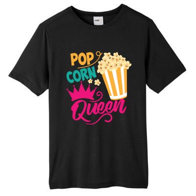 Popcorn Queen Cool Tasty Movie Snack Food Funny Gift Funny Gift Tall Fusion ChromaSoft Performance T-Shirt