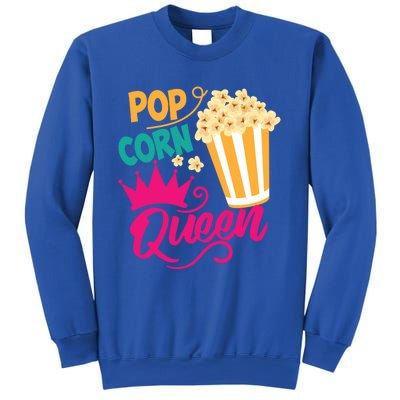 Popcorn Queen Cool Tasty Movie Snack Food Funny Gift Funny Gift Sweatshirt