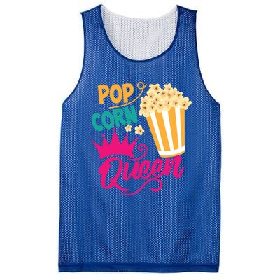 Popcorn Queen Cool Tasty Movie Snack Food Funny Gift Funny Gift Mesh Reversible Basketball Jersey Tank