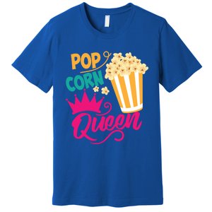 Popcorn Queen Cool Tasty Movie Snack Food Funny Gift Funny Gift Premium T-Shirt