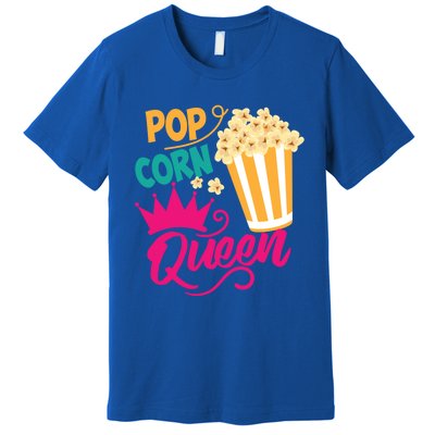 Popcorn Queen Cool Tasty Movie Snack Food Funny Gift Funny Gift Premium T-Shirt