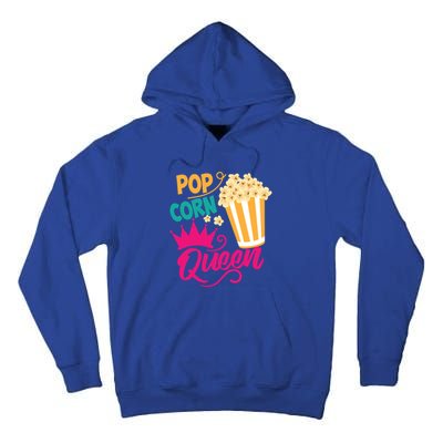 Popcorn Queen Cool Tasty Movie Snack Food Funny Gift Funny Gift Tall Hoodie