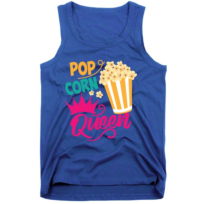 Popcorn Queen Cool Tasty Movie Snack Food Funny Gift Funny Gift Tank Top