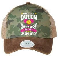 Pickleball Queen Classy Sassy And A Bit Smart Assy Legacy Tie Dye Trucker Hat