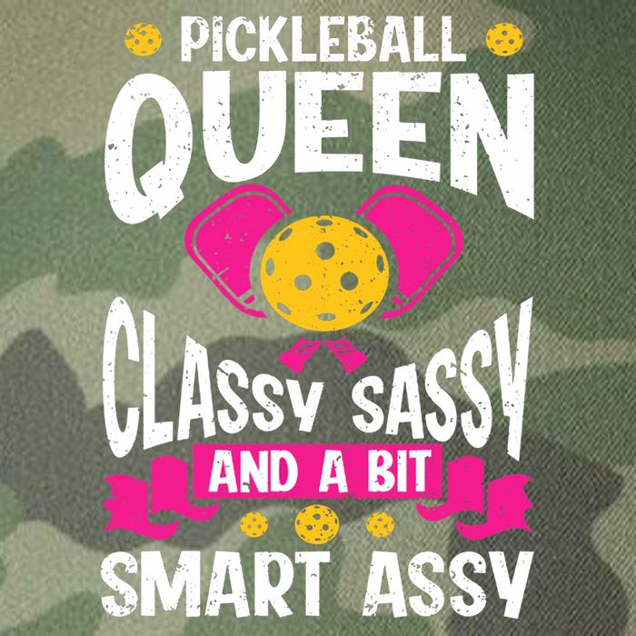 Pickleball Queen Classy Sassy And A Bit Smart Assy Legacy Tie Dye Trucker Hat