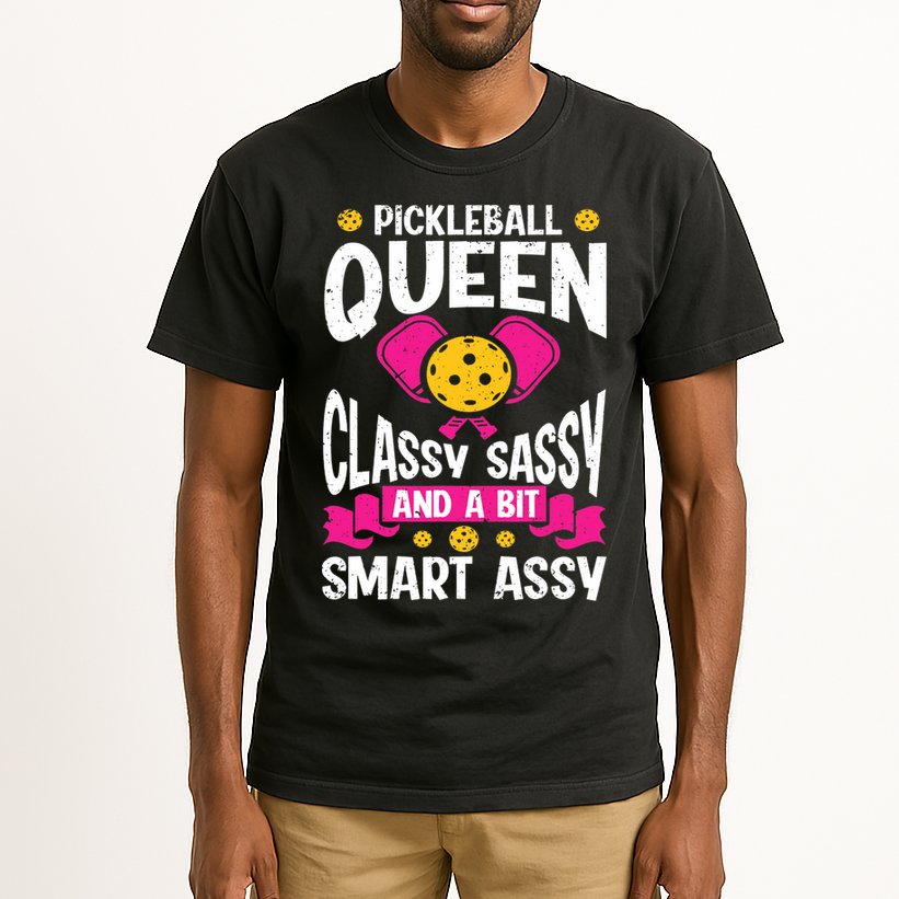 Pickleball Queen Classy Sassy And A Bit Smart Assy Tall T-Shirt