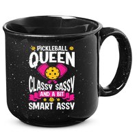 Pickleball Queen Classy Sassy And A Bit Smart Assy 15oz Campfire Ceramic Mug