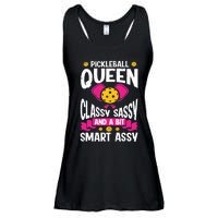 Pickleball Queen Classy Sassy And A Bit Smart Assy Ladies Essential Flowy Tank