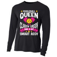 Pickleball Queen Classy Sassy And A Bit Smart Assy Cooling Performance Long Sleeve Crew