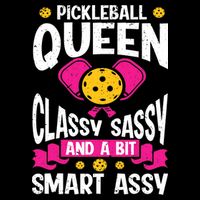 Pickleball Queen Classy Sassy And A Bit Smart Assy Kids T-Shirt