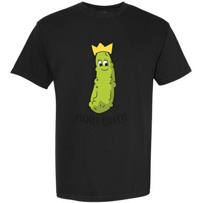 Pickle Queen Funny Cucumber Pickle Girl Garment-Dyed Heavyweight T-Shirt