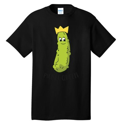 Pickle Queen Funny Cucumber Pickle Girl Tall T-Shirt