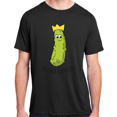 Pickle Queen Funny Cucumber Pickle Girl Adult ChromaSoft Performance T-Shirt