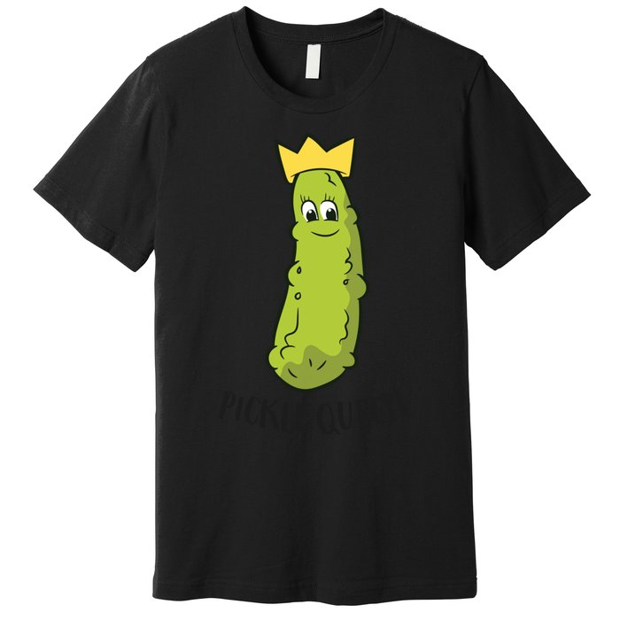 Pickle Queen Funny Cucumber Pickle Girl Premium T-Shirt