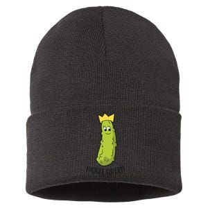 Pickle Queen Funny Cucumber Pickle Girl Sustainable Knit Beanie