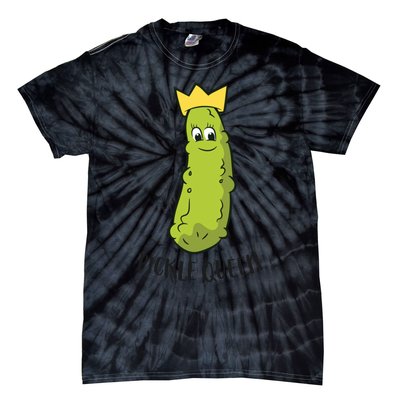 Pickle Queen Funny Cucumber Pickle Girl Tie-Dye T-Shirt