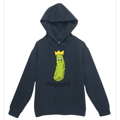 Pickle Queen Funny Cucumber Pickle Girl Urban Pullover Hoodie