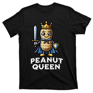 Peanut Queen Funny Peanut Lover Illustration T-Shirt