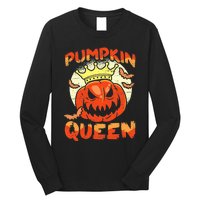 Pumpkin Queen Funny Happy Halloween Long Sleeve Shirt