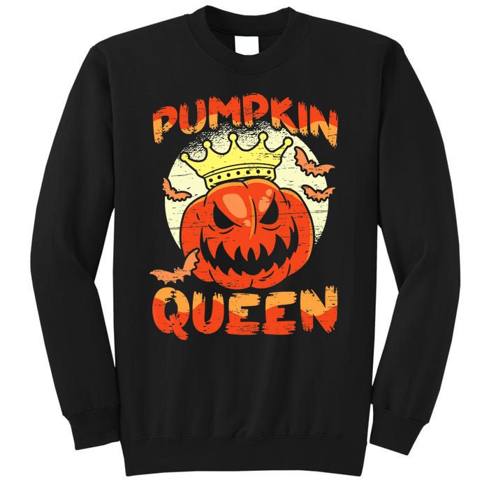 Pumpkin Queen Funny Happy Halloween Sweatshirt