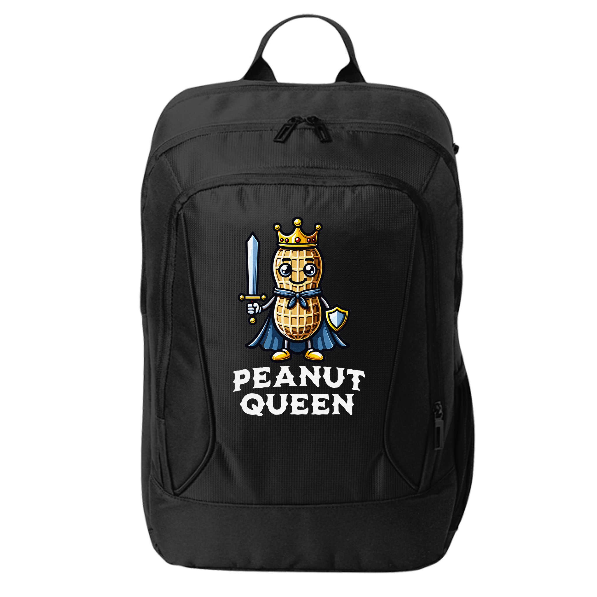 Peanut Queen Funny Peanut Lover Illustration City Backpack