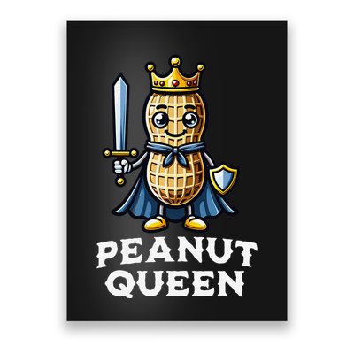 Peanut Queen Funny Peanut Lover Illustration Poster
