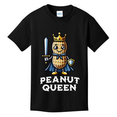 Peanut Queen Funny Peanut Lover Illustration Kids T-Shirt
