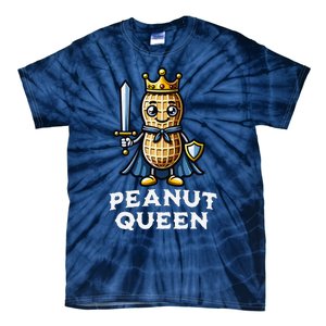 Peanut Queen Funny Peanut Lover Illustration Tie-Dye T-Shirt