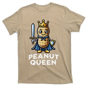 Peanut Queen Funny Peanut Lover Illustration T-Shirt