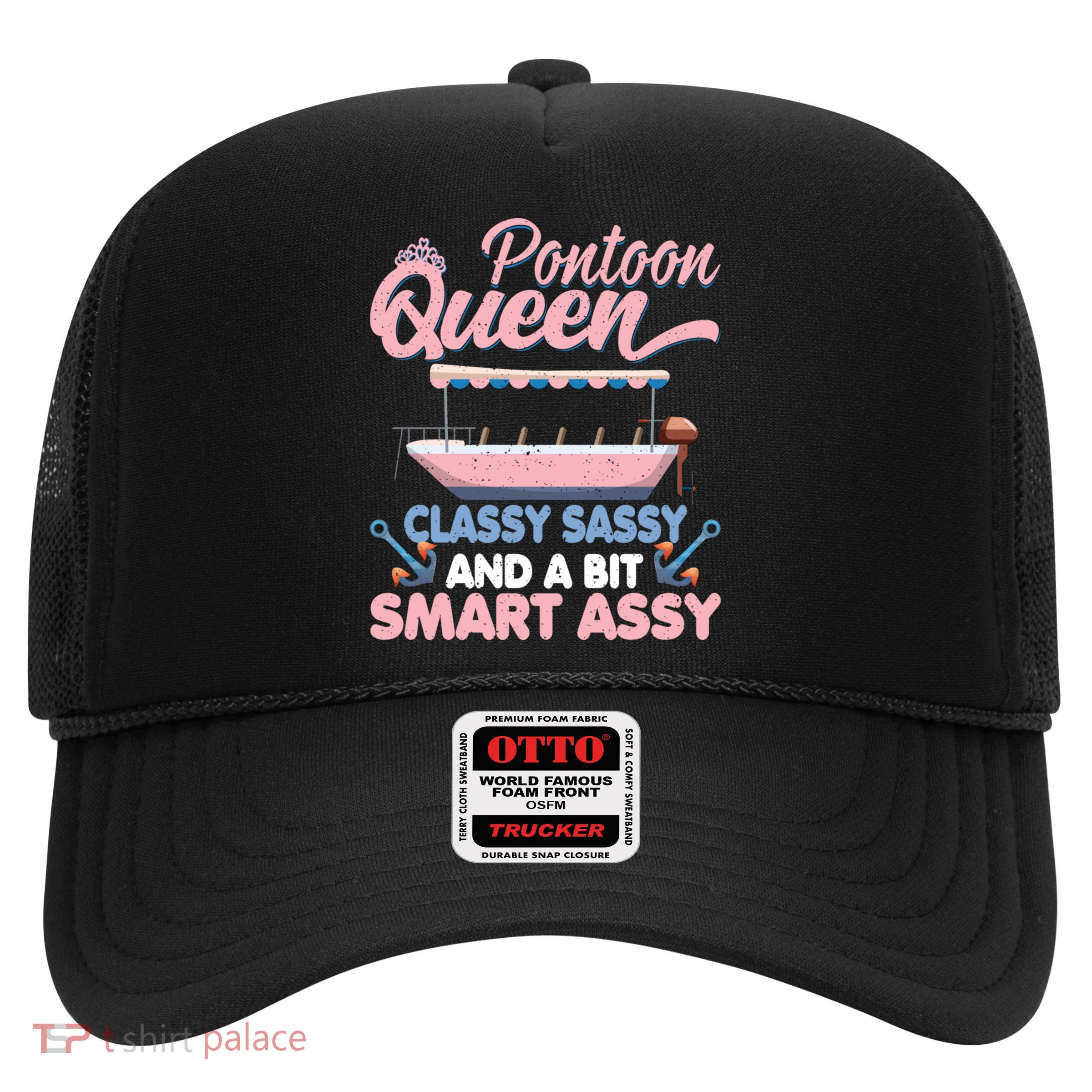 Pontoon Queen Gift For Pontoon Boating Mom Lover Cute Gift Trucker Hat
