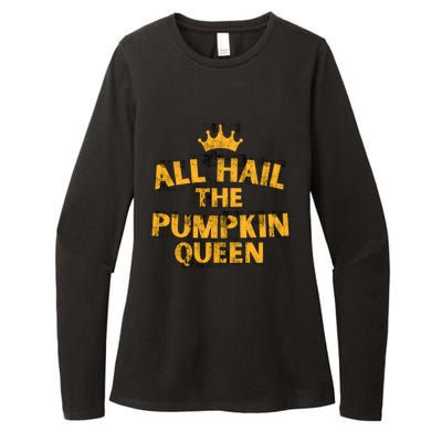 Pumpkin Queen Halloween Holiday S Cool Gift Womens CVC Long Sleeve Shirt