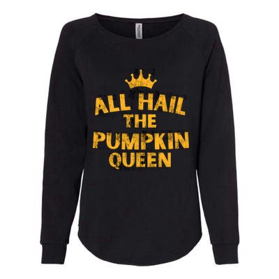 Pumpkin Queen Halloween Holiday S Cool Gift Womens California Wash Sweatshirt