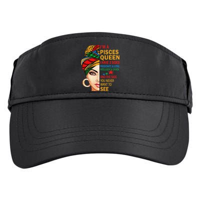 pisces queen I have 3 sides birthday gift zodiac pisces Adult Drive Performance Visor