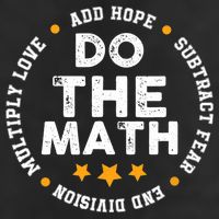 Positive Quote Inspiring Slogan Love Hope Fear Do The Math Adult Drive Performance Visor