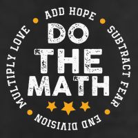 Positive Quote Inspiring Slogan Love Hope Fear Do The Math Adult Drive Performance Visor