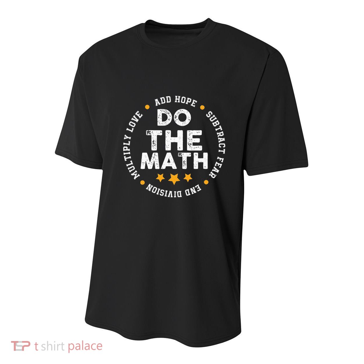 Positive Quote Inspiring Slogan Love Hope Fear Do The Math Youth Performance Sprint T-Shirt