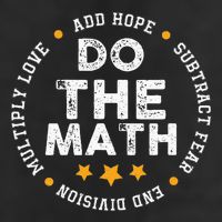 Positive Quote Inspiring Slogan Love Hope Fear Do The Math Adult Drive Performance Visor
