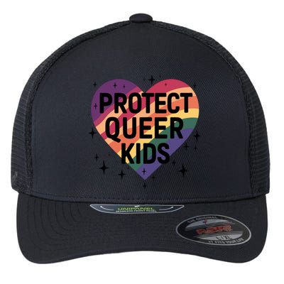 Protect Queer Lgbt Pride Month Flexfit Unipanel Trucker Cap