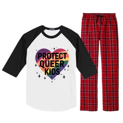 Protect Queer Lgbt Pride Month Raglan Sleeve Pajama Set